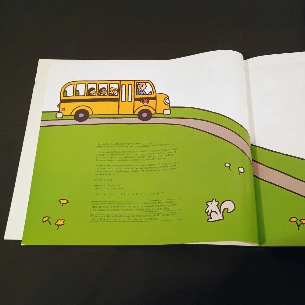 I Love School! Philemon Sturges Shari Halpern Harcourt Oversized Paperback Book